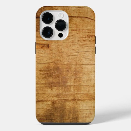 Rustikales Holz iPhone Hülle (Rückseite)