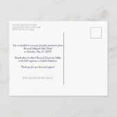 Rustikales Holz jedes Jahr Abschluss 4 Foto Postkarte (Rückseite)