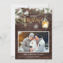 Rustikales Holz Kalligrafie Foto Weihnachten