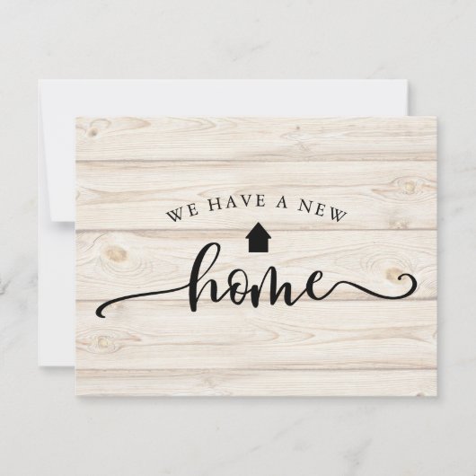 Rustikales Holz Kalligrafie Haushalt Bewegung Ankü (Vorderseite)