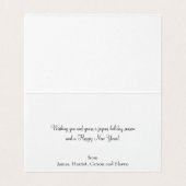 Rustikales Holz Kleine geklappte Fotokarte (Innenseite Aufgefaltet)