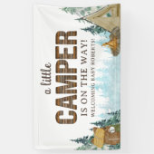 Rustikales Holz - Kleine Kinderdusche Banner (Vertikal)