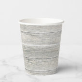 Rustikales Holz-Kreuz Erstes heiliges Kommunion-Fo Pappbecher (Rückseite)