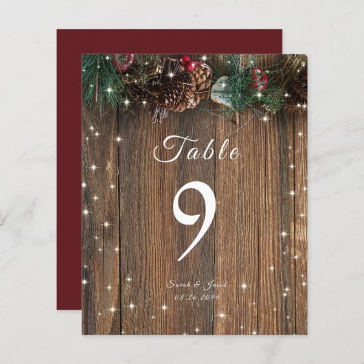 Rustikales Holz Land Weihnachten Pinakothek Züst (Vorne/Hinten)