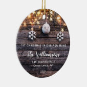 Rustikales Holz Leuchten Sterne Neue Zuhause Foto  Keramik Ornament (Rechts)