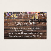 Rustikales Holz, Licht und Aquarellfarben Blume (Vorderseite)