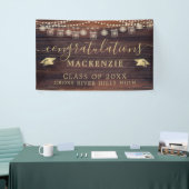 Rustikales Holz Lights Mason Jars Abschluss Banner (Messeveranstaltung)