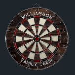 Rustikales Holz Look Typografie Familienzimmer Dartscheibe<br><div class="desc">Erhöhen Sie Ihre Spielabende mit unserem speziell für Ihre Familie konzipierten Holzeffektdartboard, das eine persönliche Touch auf Ihre Zuhause bringen soll. Mit diesem einzigartigen Dartboard können Sie stolz Ihren Familiennamen und Ihre Lage anzeigen, sodass es sich nicht nur um ein Spiel handelt, sondern auch um ein geschätztes Familienerbe. Ideal für...</div>