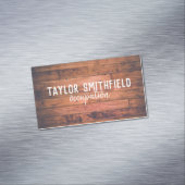 Rustikales Holz Magnetische Visitenkarte (Beispiel)