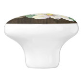 Rustikales Holz Magnolia Flora Aquäduktion Bauernh Keramikknauf (Seitenansicht)