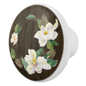 Rustikales Holz Magnolia Flora Aquäduktion Bauernh Keramikknauf (Rechts)