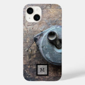 Rustikales Holz Maskuline Holz iPhone Case (Rückseite)
