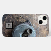 Rustikales Holz Maskuline Holz iPhone Case (Rückseite (Horizontal))