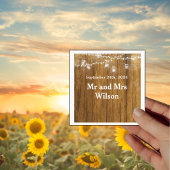 Rustikales Holz Mason Jar Hanging Lights Cocktail Serviette