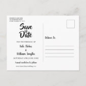 Rustikales Holz Mason Jar String Lights Save the D Ankündigungspostkarte (Rückseite)