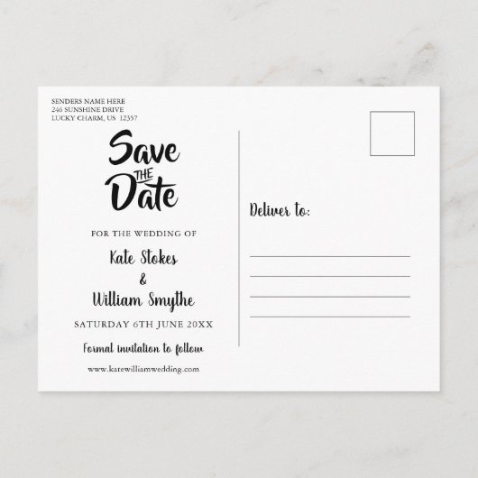 Rustikales Holz Mason Jar String Lights Save the D Ankündigungspostkarte (Rückseite)