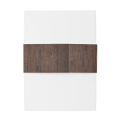 Rustikales Holz Mason Jar und Gipskraut Einladungsbanderole (Rückseitenbeispiel)