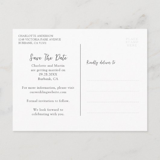 Rustikales Holz Mason Jar Wedding speichern das Da Ankündigungspostkarte (Rückseite)