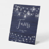 Rustikales Holz Mason Jars Favoriten Sockelschild (Vorderseite)