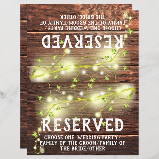 Rustikales Holz Mason Leuchten Faltzeichen vorbeha (Vorne/Hinten)