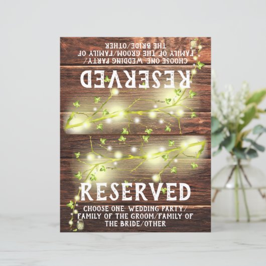 Rustikales Holz Mason Leuchten Faltzeichen vorbeha (Stehend Vorderseite)