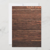 Rustikales Holz Mason Lights Bridal Dusche Einladu Einladung (Rückseite)