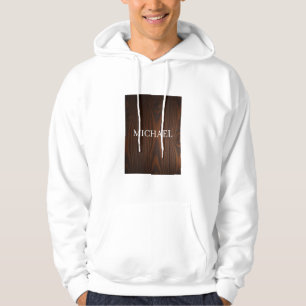 Rustikales Holz Michael – Natürliche Stärke Handwe Hoodie