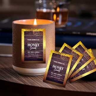 Rustikales Holz-Minimalistisches Schild für die Vo Lebensmitteletikett