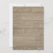 Rustikales Holz mit Vintager Spitze Einladung (Rückseite)