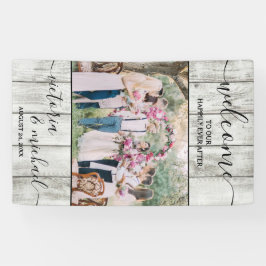 Rustikales Holz Modernes Hochzeitsbild Foto Willko Banner