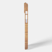 Rustikales Holz, monogramiert Case-Mate iPhone Hülle (Rückseite / Links)