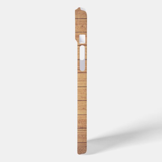 Rustikales Holz, monogramiert Case-Mate iPhone Hülle (Rückseite / Links)