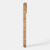 Rustikales Holz, monogramiert iPhone Hülle (Rechte Seite)