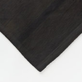 Rustikales Holz-Monogramm Fleecedecke (Ecke)