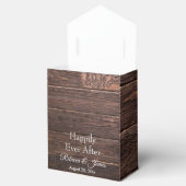 Rustikales Holz nach Hochzeitsfeier Geschenkschachtel (Geöffnet)