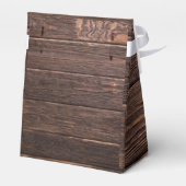 Rustikales Holz nach Hochzeitsfeier Geschenkschachtel (Rückseite)
