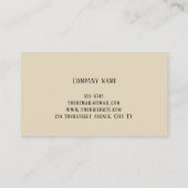 Rustikales Holz nach Maß Visitenkarte (Rückseite)