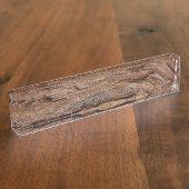 Rustikales Holz Namensplakette (Seite)