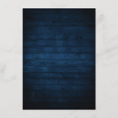 Rustikales Holz Navy Blush Pink Geometric Wedding Menükarte (Rückseite)