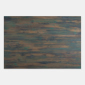 Rustikales Holz Olivenöl Grüne Schneeflocke glückl Geschenkpapier Set (Vorderseite 3)