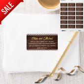 Rustikales Holz passt zu unserer Herzenskollektion Adressaufkleber