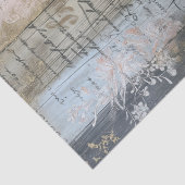 Rustikales Holz, pastellfarbene Blume Seidenpapier (Detail)