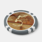 Rustikales Holz Pokerchips (Einzeln)
