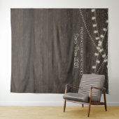 Rustikales Holz-Prom-Dance-Hintergrund  Wandteppich (Beispiel (Horizontal))