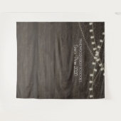 Rustikales Holz-Prom-Dance-Hintergrund  Wandteppich (Vorderseite (Horizontal))