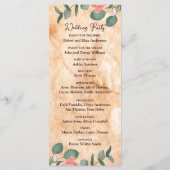 Rustikales Holz Rings Wasserfarbe Rosen Grün Programm (Rückseite)