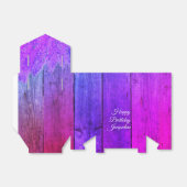 Rustikales Holz rosa und Lila Lilac Personalisiert Geschenkschachtel (Ungefaltet)