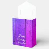 Rustikales Holz rosa und Lila Lilac Personalisiert Geschenkschachtel (Geöffnet)