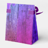 Rustikales Holz rosa und Lila Lilac Personalisiert Geschenkschachtel (Rückseite)