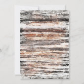 Rustikales Holz Rosa Zwiebelgeflecht Bridal Hoher  Einladung (Rückseite)